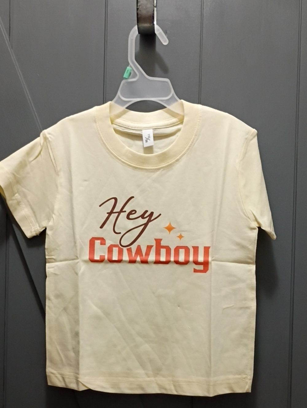 Hey Cowboy Cream Kids T-Shirt